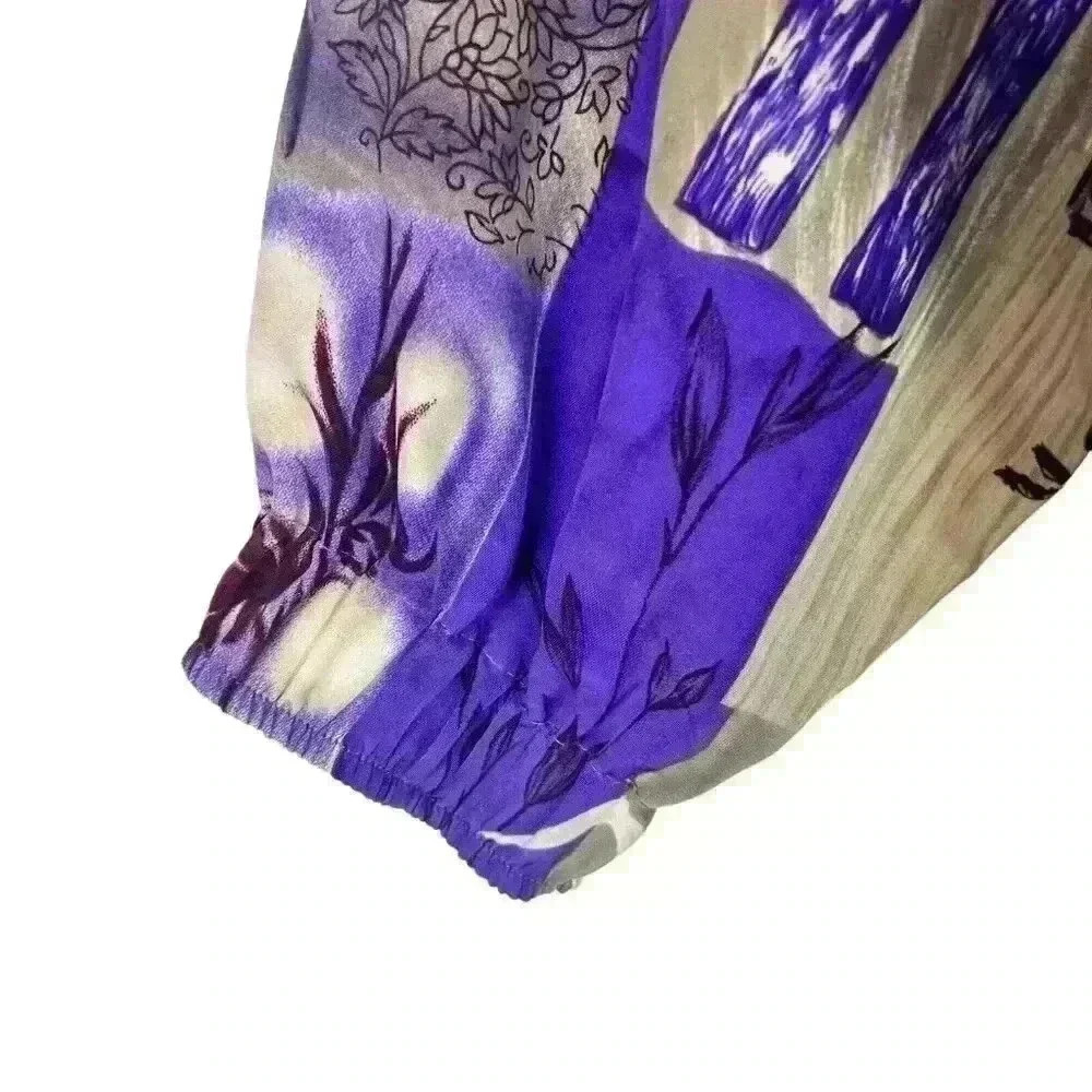 New NWT Hana Sport Vintage Windbreaker Purple‎ 90’s Women’s Large Golf Tennis - Picture 4 of 16